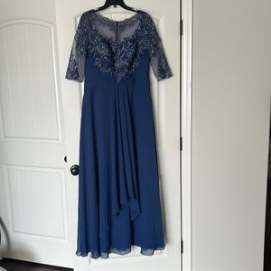 Navy evening dress